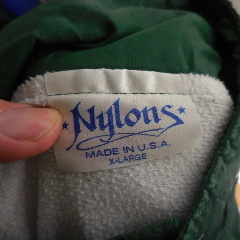 Vintage Nylons Silver Falls State Park Ranger Jacket Green Nylon XL Made USA
